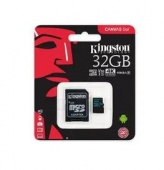 MicroSD 32Gb 10 class Kingston Canvas Go UHS-I/U3 90МБ/с +адаптер