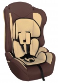 Кресло детское автомоб. группа 1, 2, 3 (9-36кг) коричневое Zlatek "Lux"