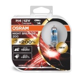 Лампы Osram Н4 (60/55) (+200% яркости) Night Breaker 200 2шт.