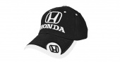 Бейсболка Honda черная с боковым бежевым логотипом
