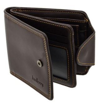Бумажник 12,5х10х1,5см, коричневый QB4001