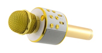 Микрофон-караоке WS858 золото