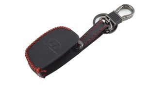 Чехол для штатного ключа Hyundai 3 к. тип F кожа черный