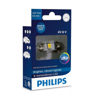 Лампа SV8.5 43мм (led) Philips 6000К (блистер)