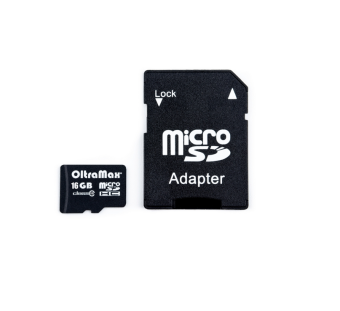 MicroSD 16Gb 10 class OltraMax +адаптер