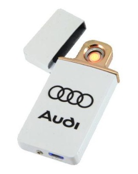 Зажигалка электронная AB222 белая Audi