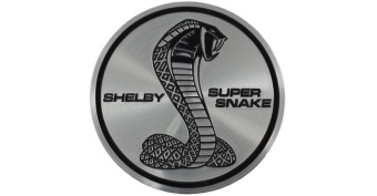 Наклейки на диски "Ford Shelby Cobra" (70мм) серебристые 4шт. 