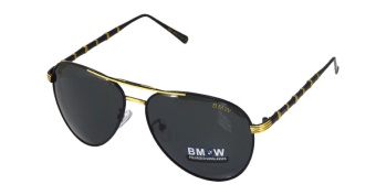 Очки BMW 739 черно-золотистая оправа черные