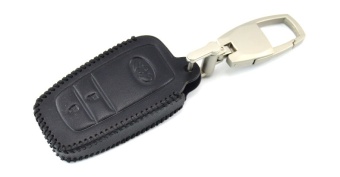 Чехол для штатного ключа Toyota стоп старт 2 к.тип F кожа черная