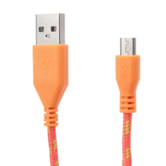 Кабель microUSB Cable оранжевый