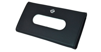 Диспенсор для салфеток Nissan черный на солнцезащитный козырек тонкий