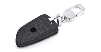 Чехол для штатного ключа BMW старт стоп 4 к. тип А кожа черная