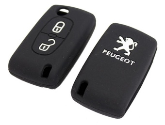 Чехол для ключа Peugeot силиконовый (2 к.)