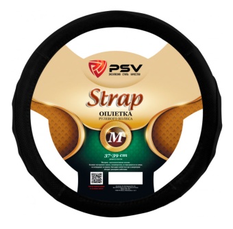 Оплетка на руль черная PSV Strap Fiber "М"